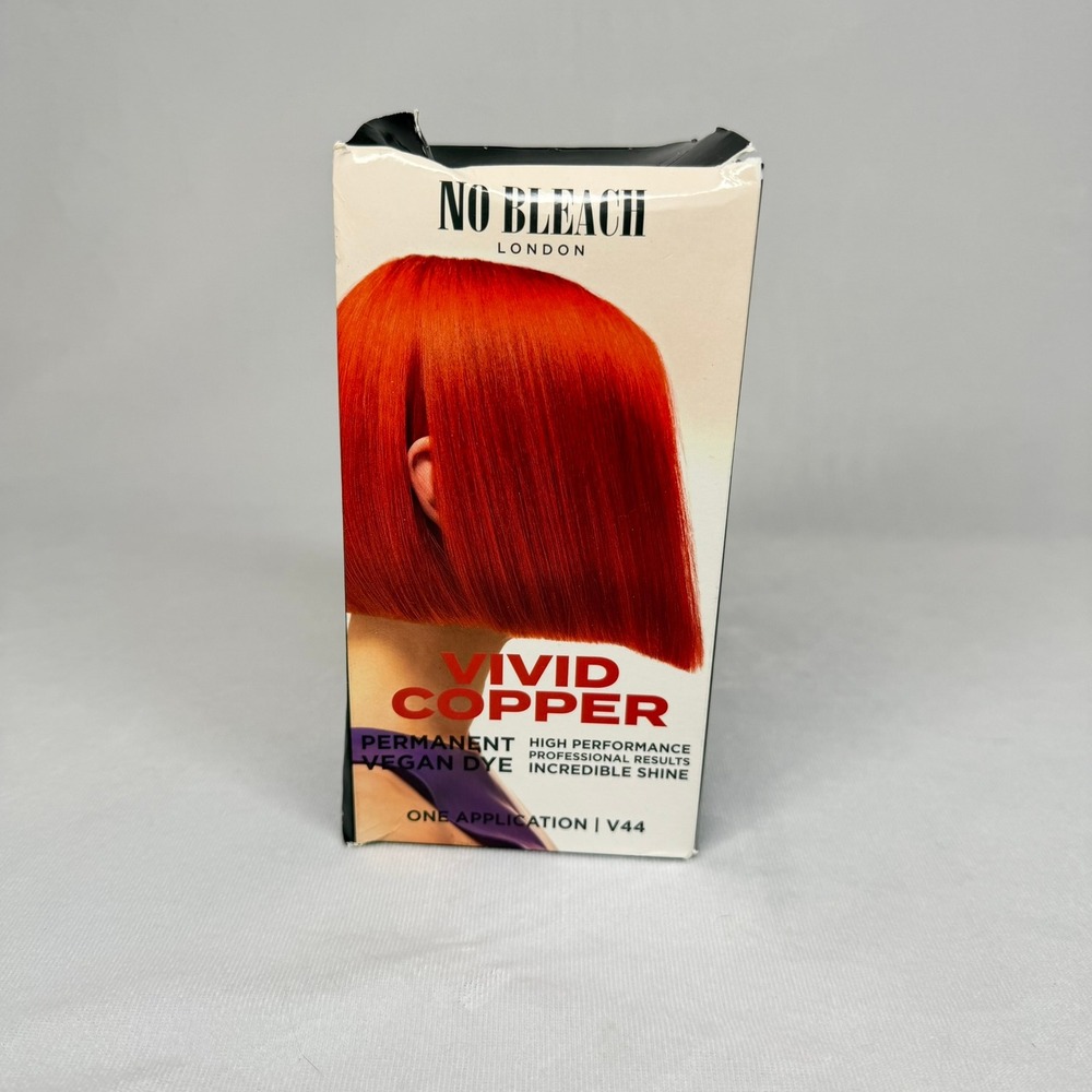 Bleach London Hair Dye No Bleach Vivid Copper Permanent Vegan Shade V44 Kit